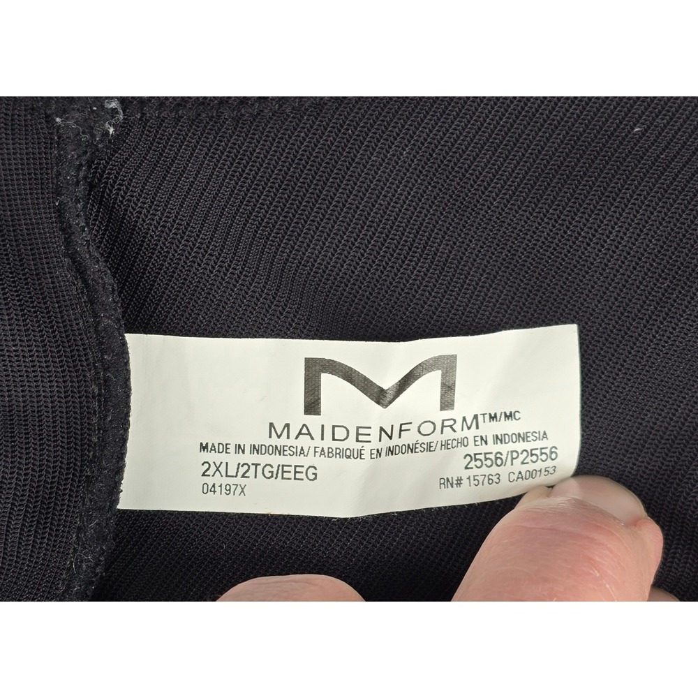 Maidenform Body Shaper 2XL Black Firm Control Bodysuit 2556 WYOB Shapewear - Picture 3 of 9